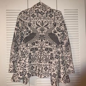 Free people cozy vintage peacock jacket